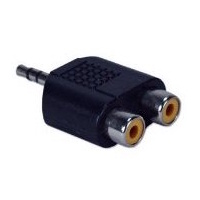 3.5 mm plug to 2 RCA 