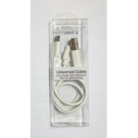 Universal to USB - 25cm, 2 Amp, Fast Charge Cable