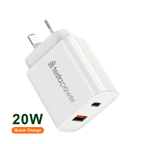 Wall Plug - Type-C & USB, Fast Charge, 38W 